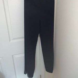Francesca's Wide Leg Pant with Buttons Navy Blue